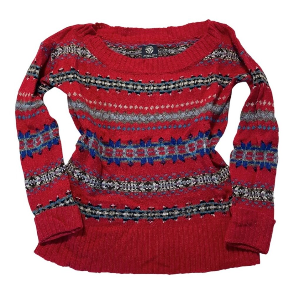 American Eagle Ugly Cute Christmas Wool Sweater - Size XS
